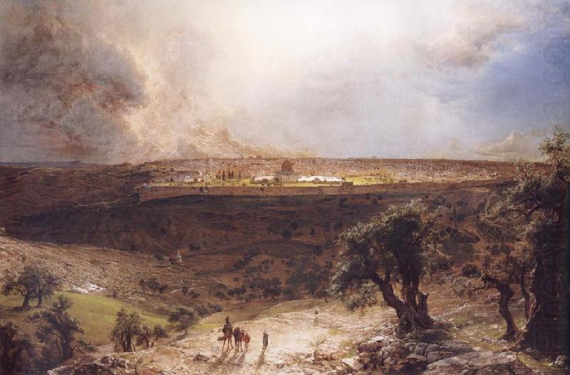 Jerusalem Seen from Mount Olive, Frederic Edwin Church